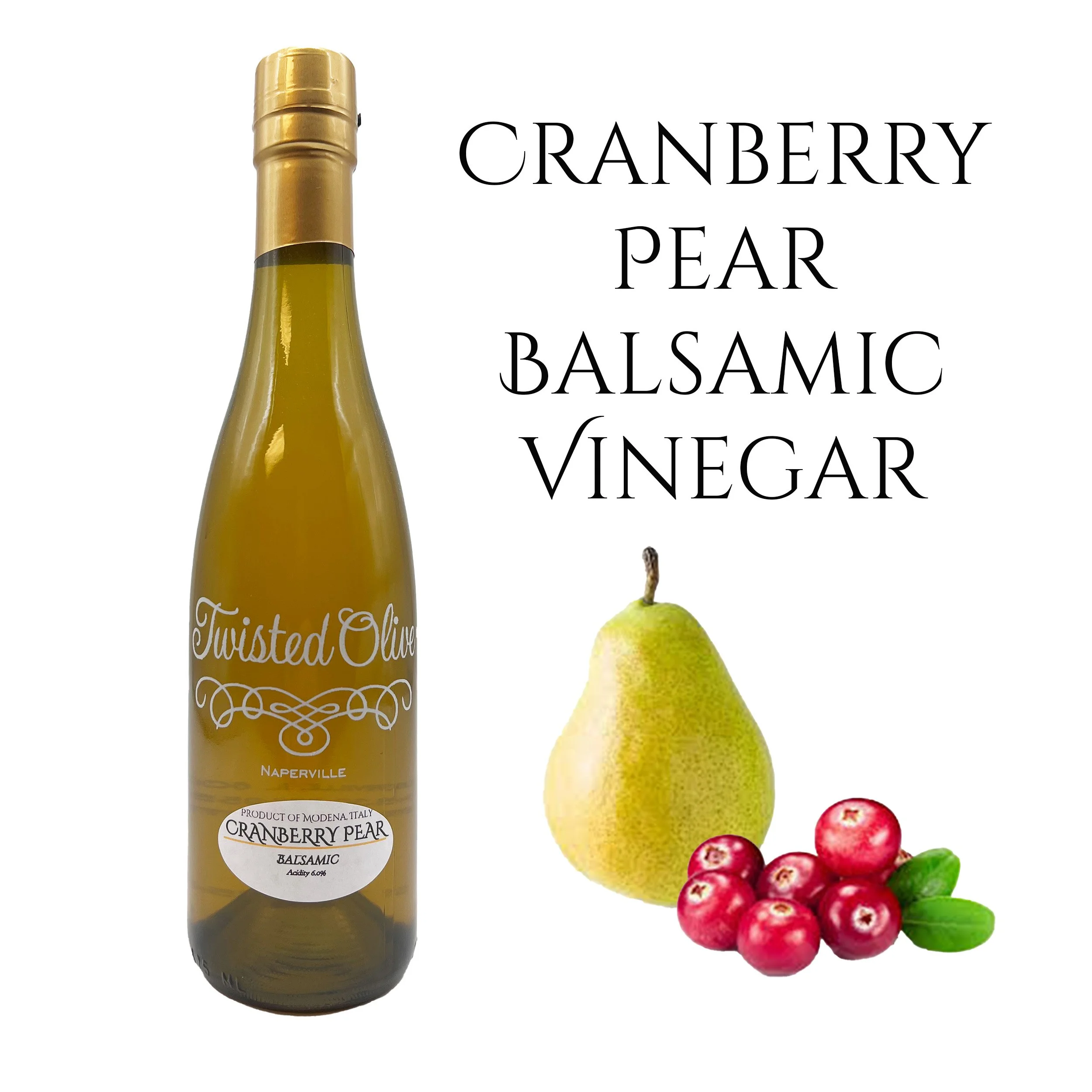 Cranberry Pear White Balsamic Vinegar 5oz-12.7oz — Twisted Olive